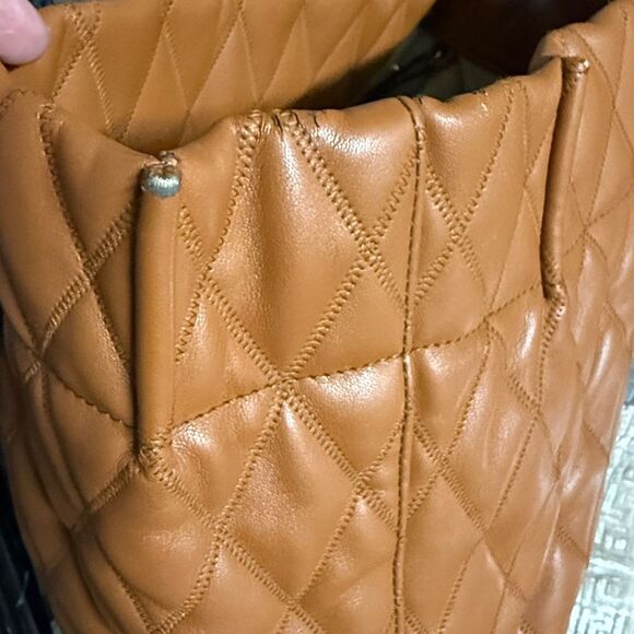 Givenchy Quilted Duo Shopper Tote Brown Luxury Designer Bag - Picture 15 of 15